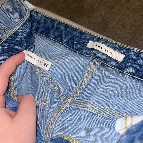 Size 28 pacsun 90s boyfriend two toned jeans - Picture 3 of 6